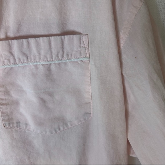 Victoria's Secret Pink 3/4 Sleeve Polo Button Down Sleep Shirt - Picture 5 of 8